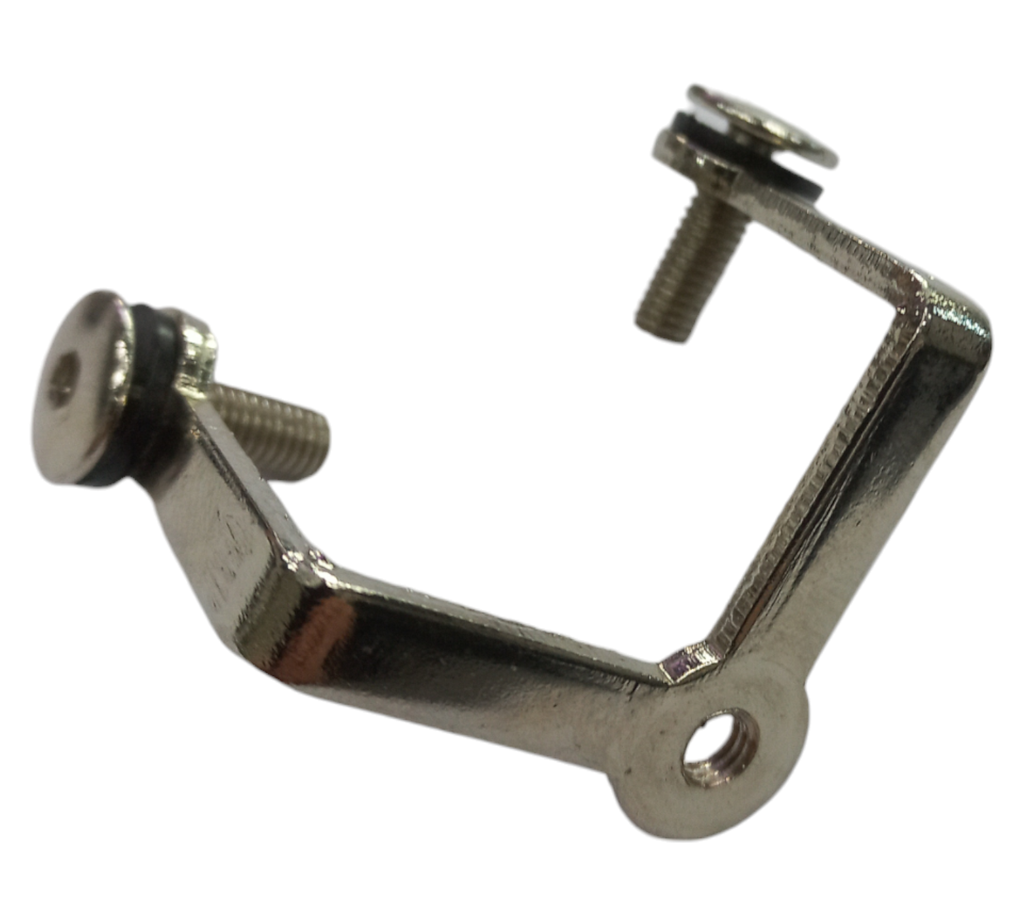 MD 04/L - Conector sticla-sticla 90° cu fixare pardosea SSS