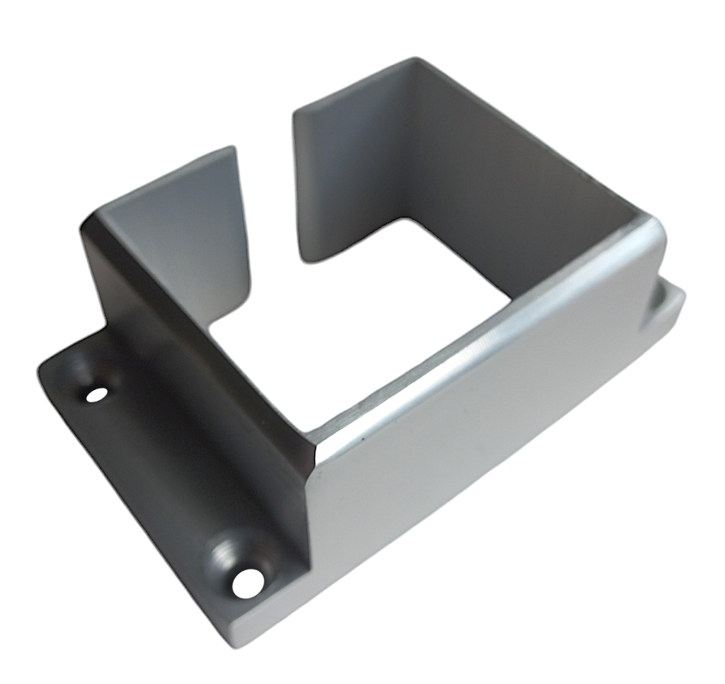 MD 7271F Flansa perete - mana curenta aluminiu natural