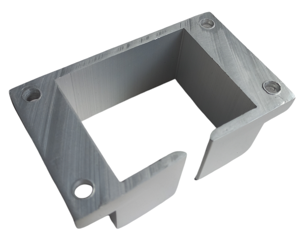 MD 7271F Flansa perete - mana curenta aluminiu natural