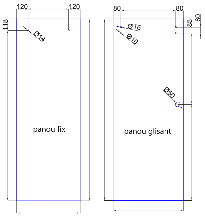Kit dus glisant cu panou fix ()