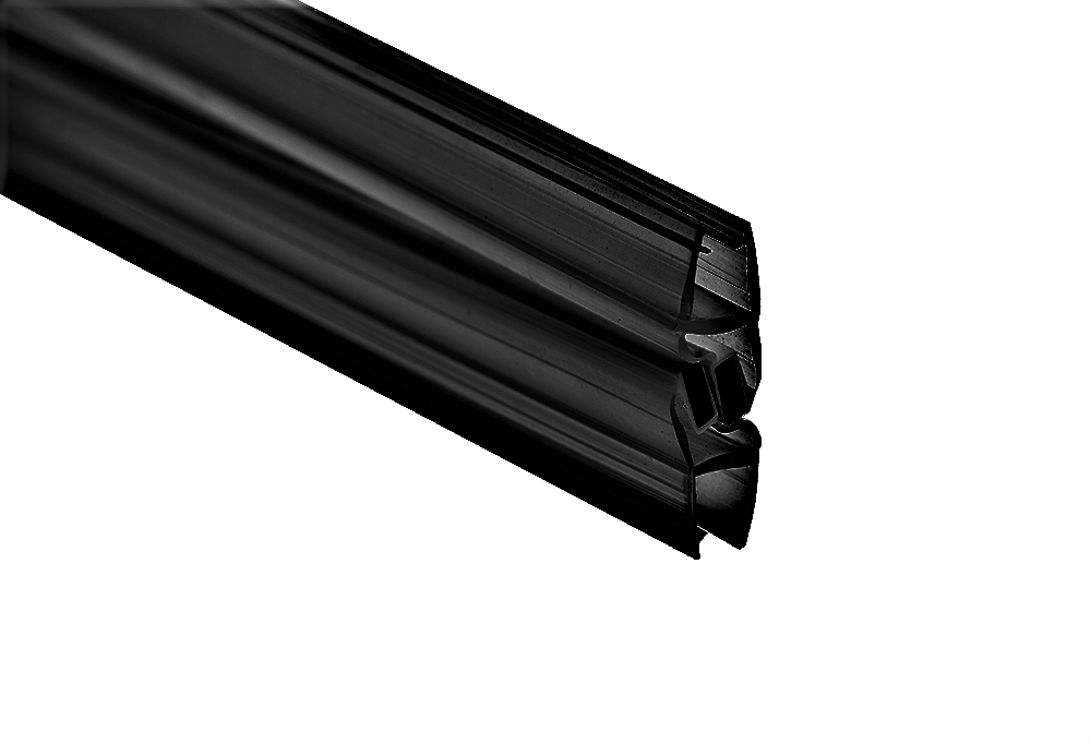 MD 210 /8mm B BLACK- Garnitura magnetica 90° (sticla8mm) h3000mm