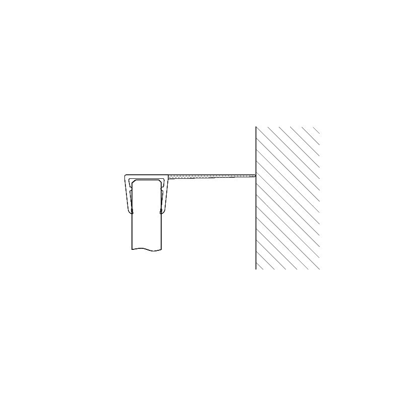 MD 219 -8mm - Garnitura siliconica (sticla10mm) (x=20mm) h3000