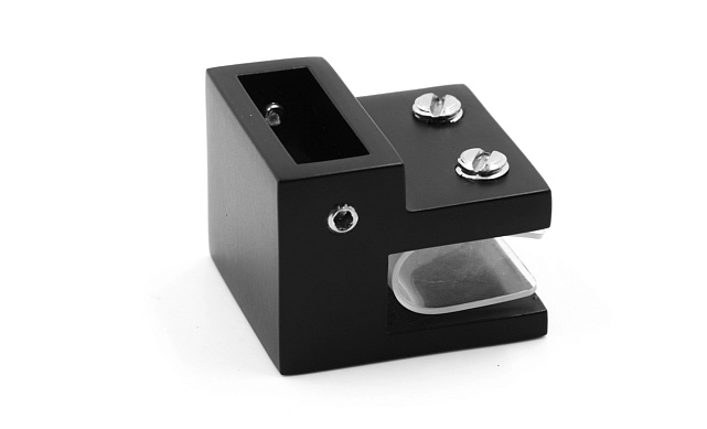 MD 311B BLACK - Conector sticla - teava 30x10, 90°