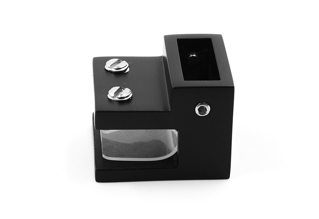 MD 311B BLACK - Conector sticla - teava 30x10, 90°