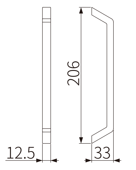 A518 OPK PS Maner barca sistem glisant, banda adeziva