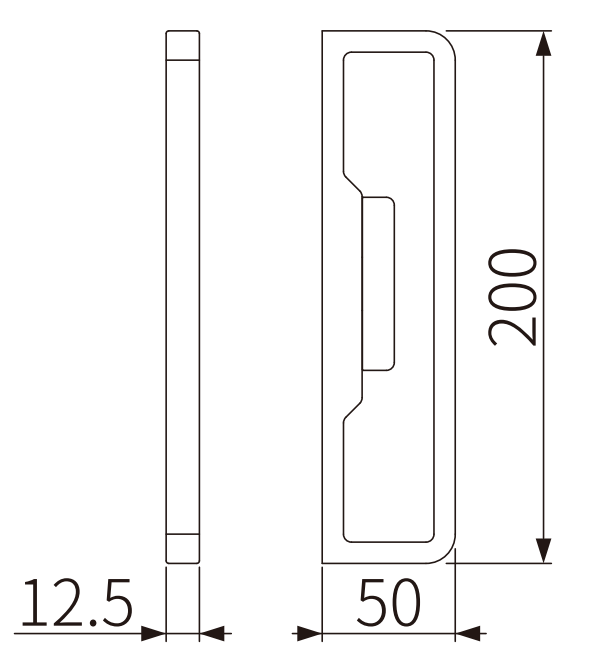 A531 OPK PS Maner bilateral cu incuietoare white