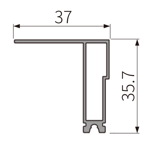 A226 OPK PS - Profil capac superior usa invisible