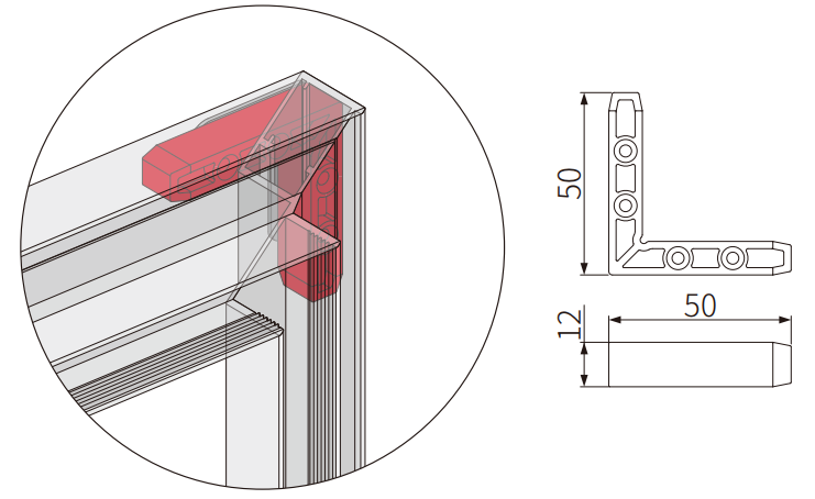 A507 OPK PS Conector extensie toc telescopic