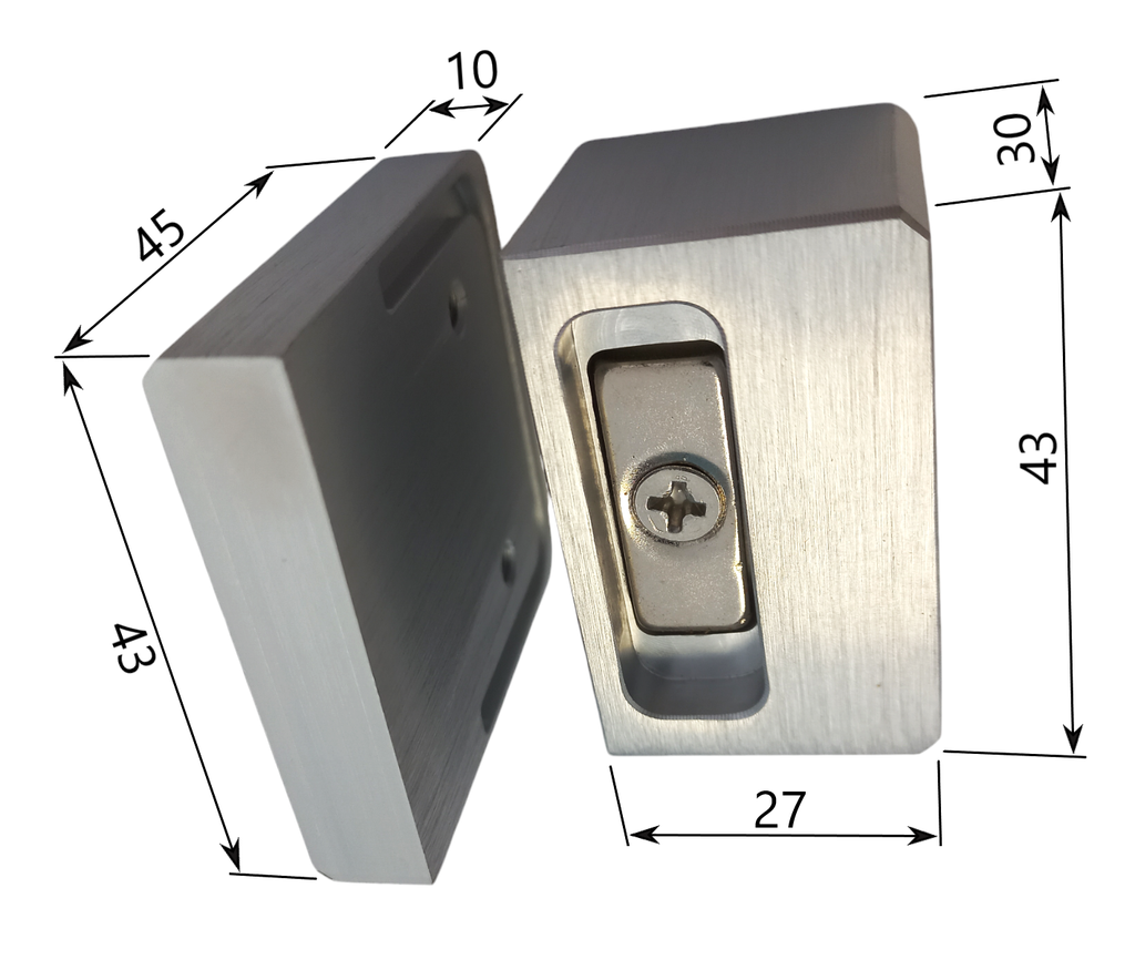 Contraplaca sticla pentru incuietoare MAG/L02F A