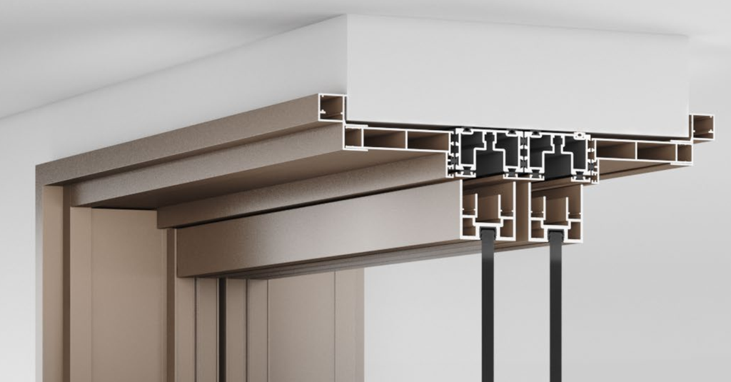 A112 OPK PS Profil sina glisare/ profil vertical sustinere pentru usa POCKET
