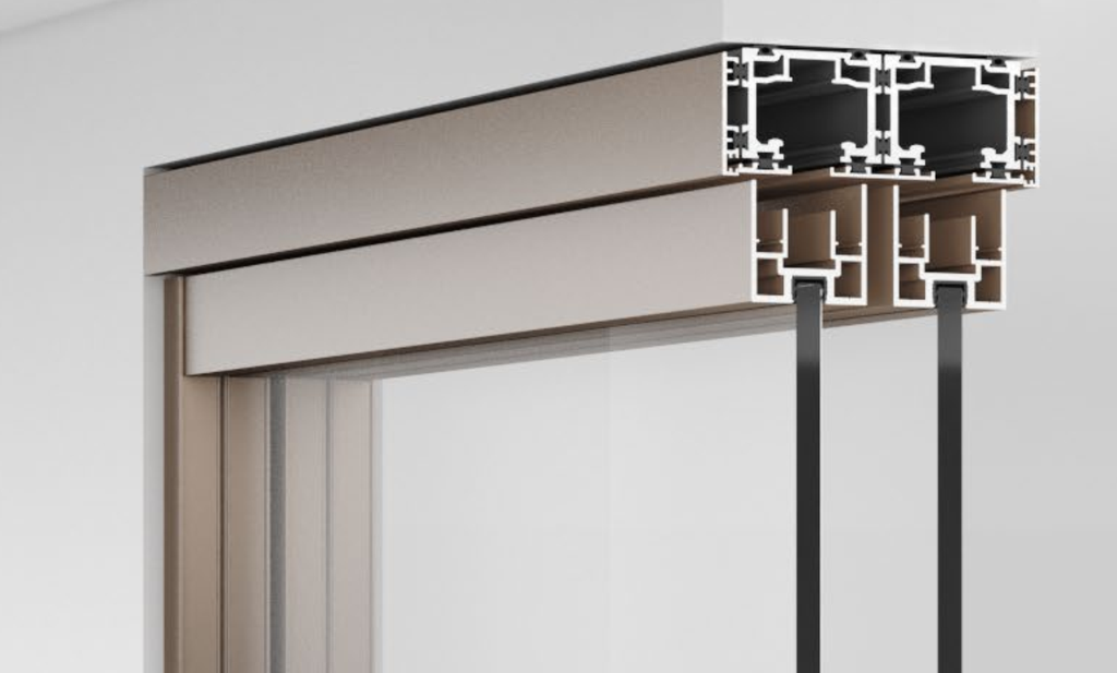 A102 OPK PS Profil sina de rulare pentru ușă Synchro, BLACK