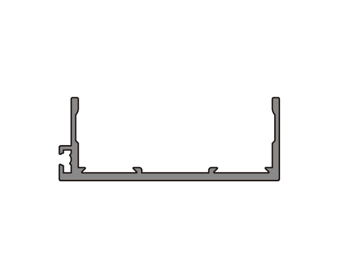 A204-40 OPK PS Profil capac lateral intermediar tip C, cu perie