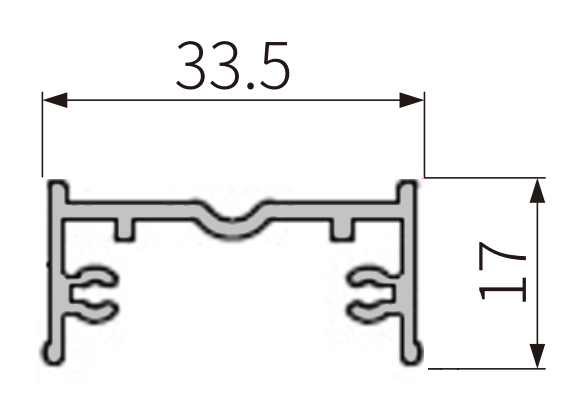A217-40 OPK PS Profil suport panouri fixe pentru sina superioara Synchro