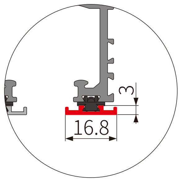 A310 OPK PS Profil Capac mascare inferior lateral