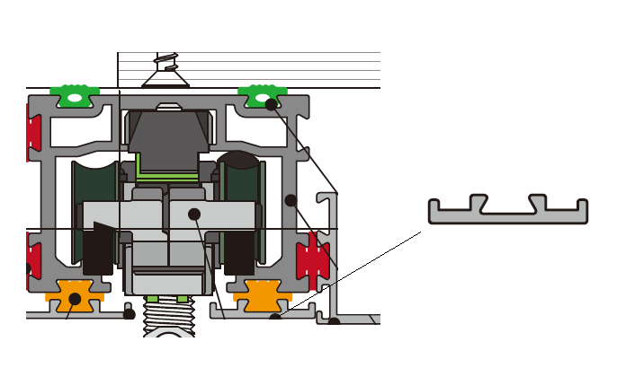 A310 OPK PS Profil Capac mascare inferior lateral