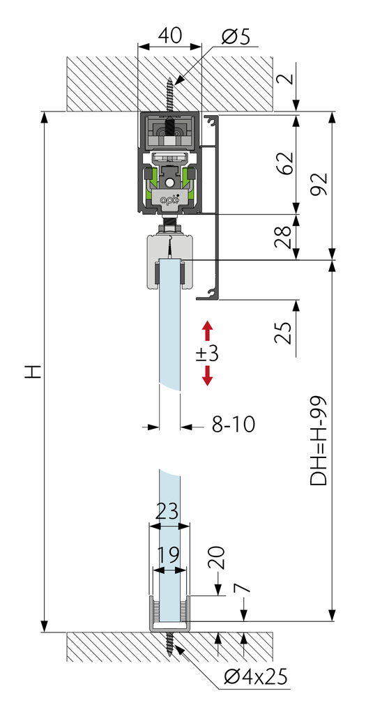 Sistem usa glisanta automata magnetica OPK E-Space 1 usa