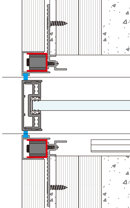 A327 OPK PS Profil tip U ajustare pentru usa POCKET