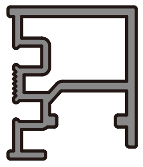 A350 C OPK PS Profil perete sistem telescopic , COPPER