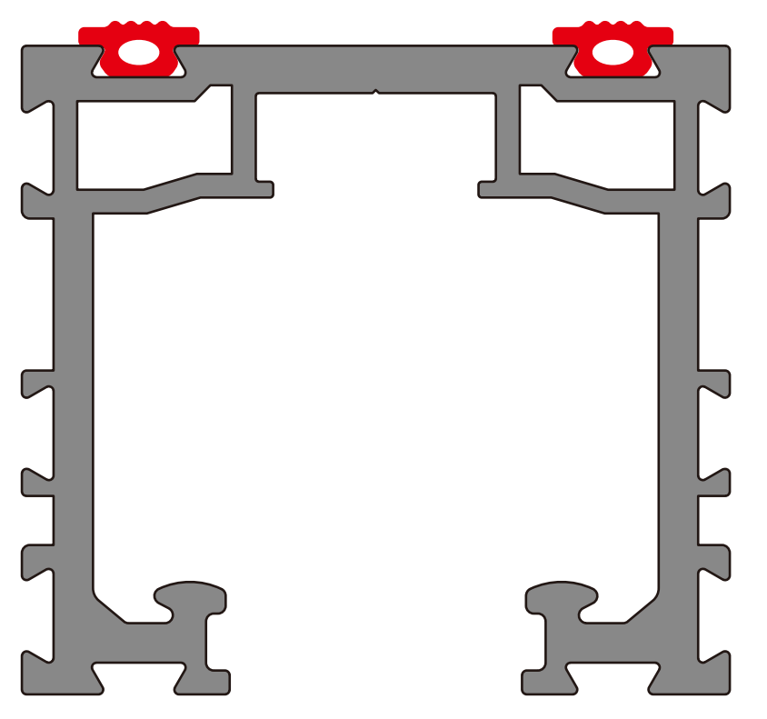 A404 OPK PS Garnitura antisoc pentru sina superioara