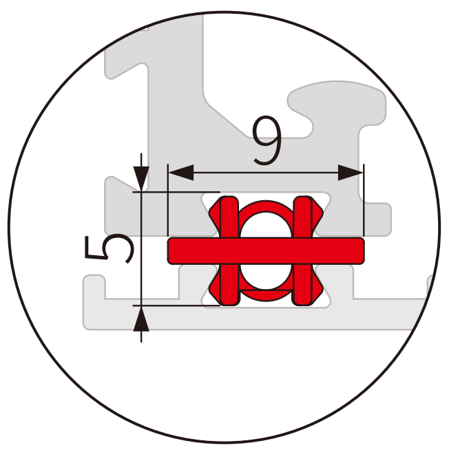A502 OPK PS Clips din plastic pentru atasarea capacului inferior de sina