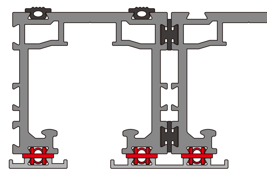 A502 OPK PS Clips din plastic pentru atasarea capacului inferior de sina