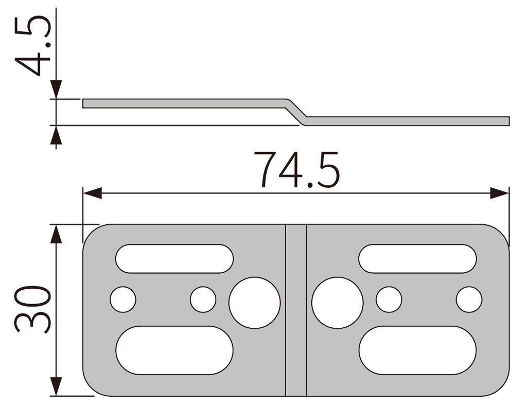 A504 OPK PS Brida fixare profil de extensie toc