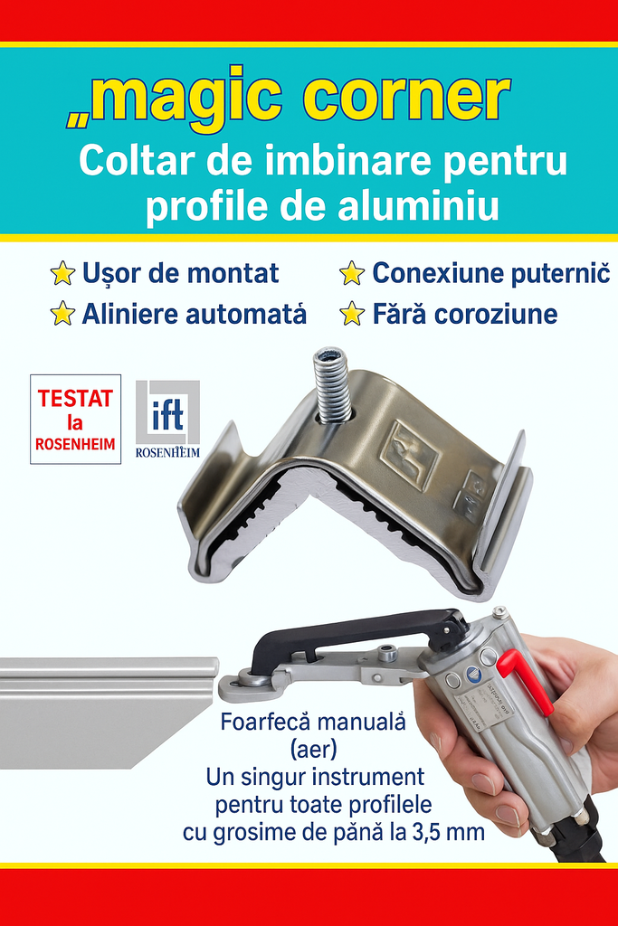 Stanta pneumatica CAL pentru profile aluminiu