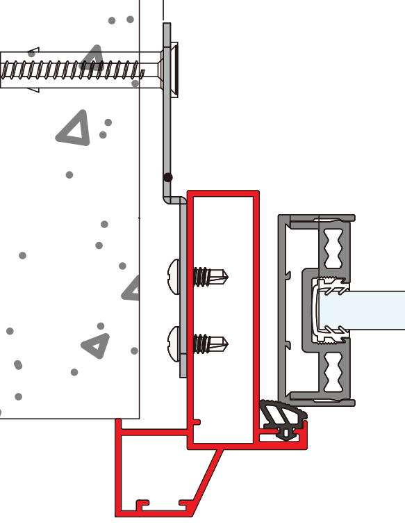 A323 OPK PS Profil toc usa cu pervaz, BLACK