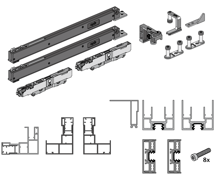 CA460001-016 OPK Perfect W50 Set usa invizibila, dreapta