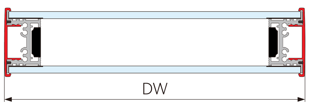 A203-40 OPK PS Profil capac lateral de capat tip D
