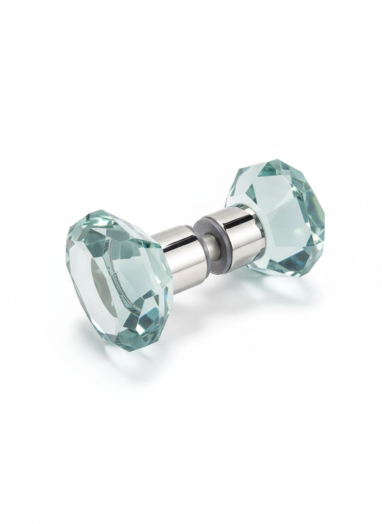 MD 686 PSS - Buton Inox+Sticla, rotund, 40x40mm