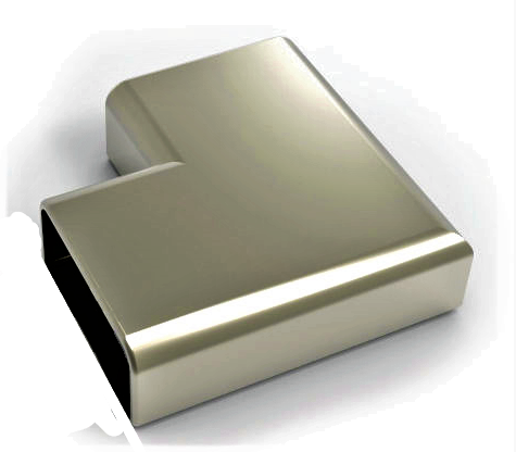 MD 12-01 Cot 90* fix aluminiu BRONZ (mana curenta 25x60mm)