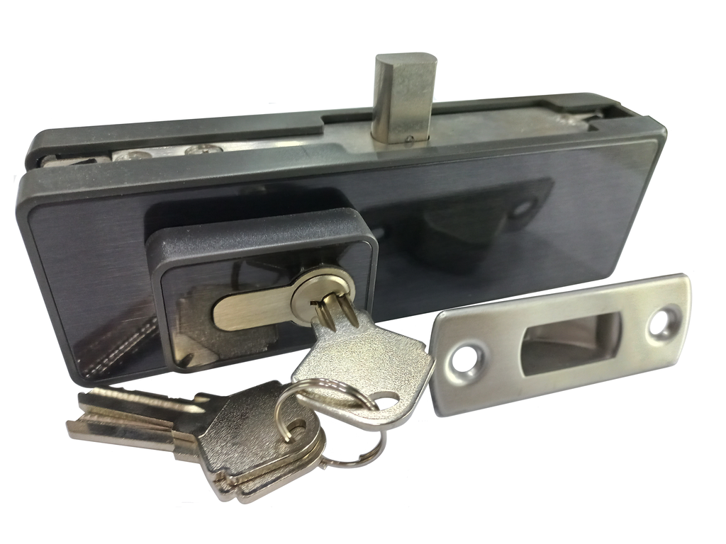 MD 150R BB - Încuietoare de colț cu arc rotund BRUSH BLACK