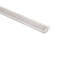 MD 206 -10mm - PVC Seal WITH LIP DOUBLE AT 90° (GLASS 10mm) h2500