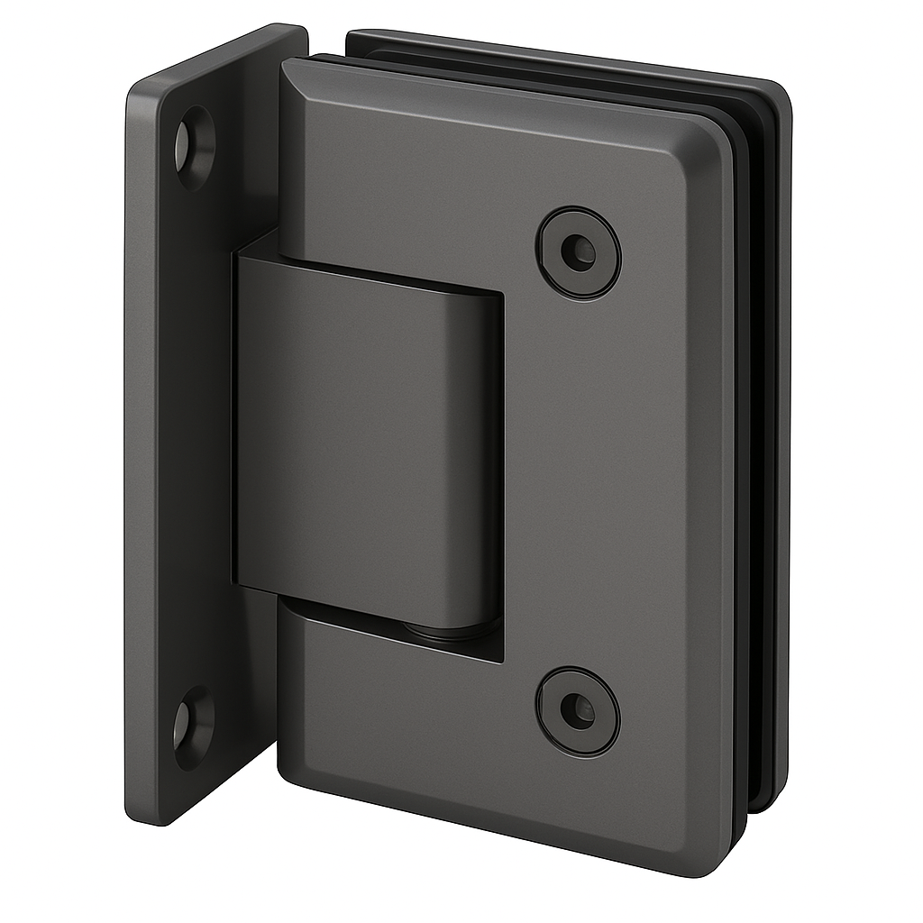 MD 301 GMG - Hinge wall-glass, full plate 90° GUNMETAL GRAY