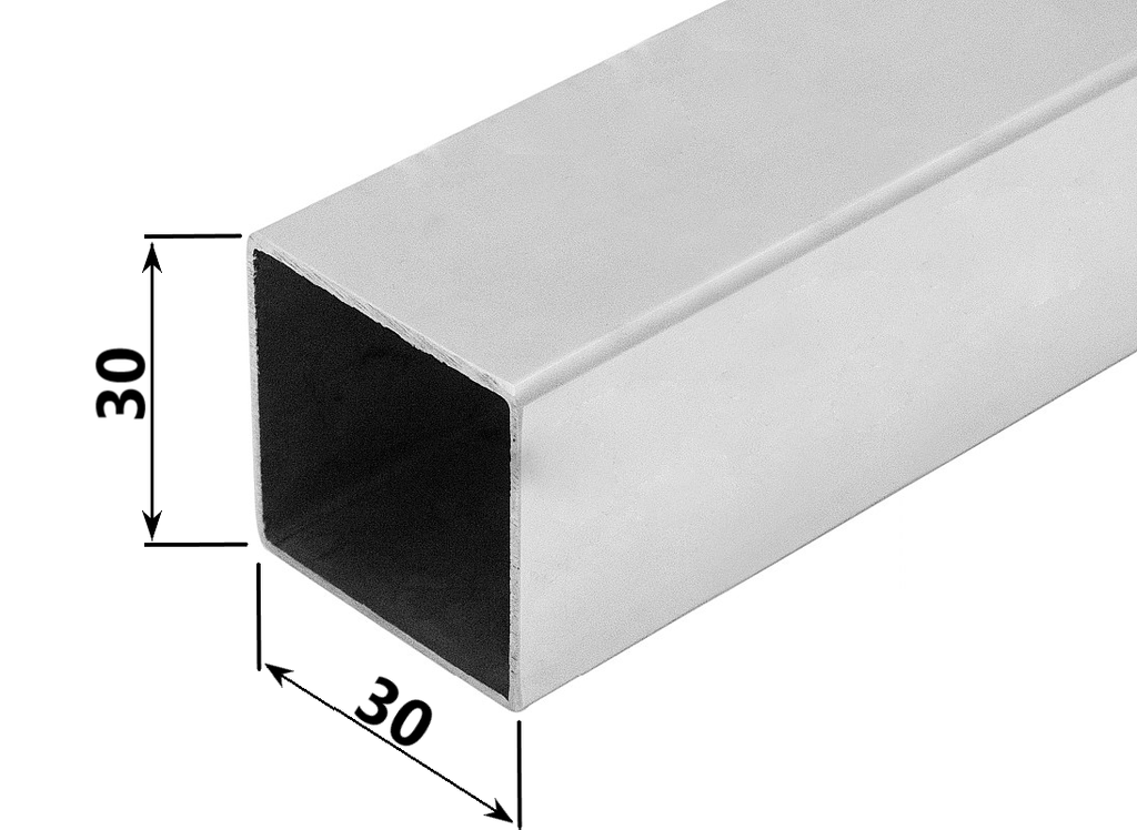 MD 30x30x1.1mm Profil aluminiu de compensare ANODIZAT