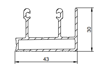MD 30x43 sina de glisare 2 cai(inferioara/superioara), SLIDER NEXT