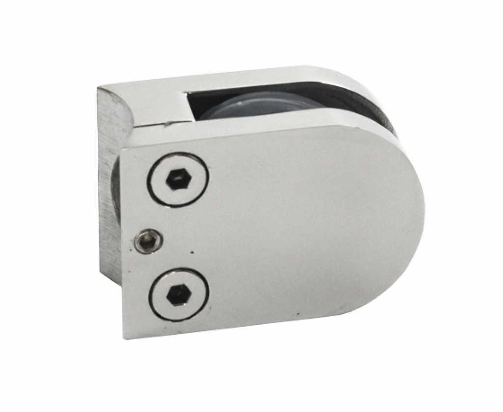 MD 512 SSS- Clema inox (62x45x26.5mm) fixare sticla-montant rotund 8-10mm