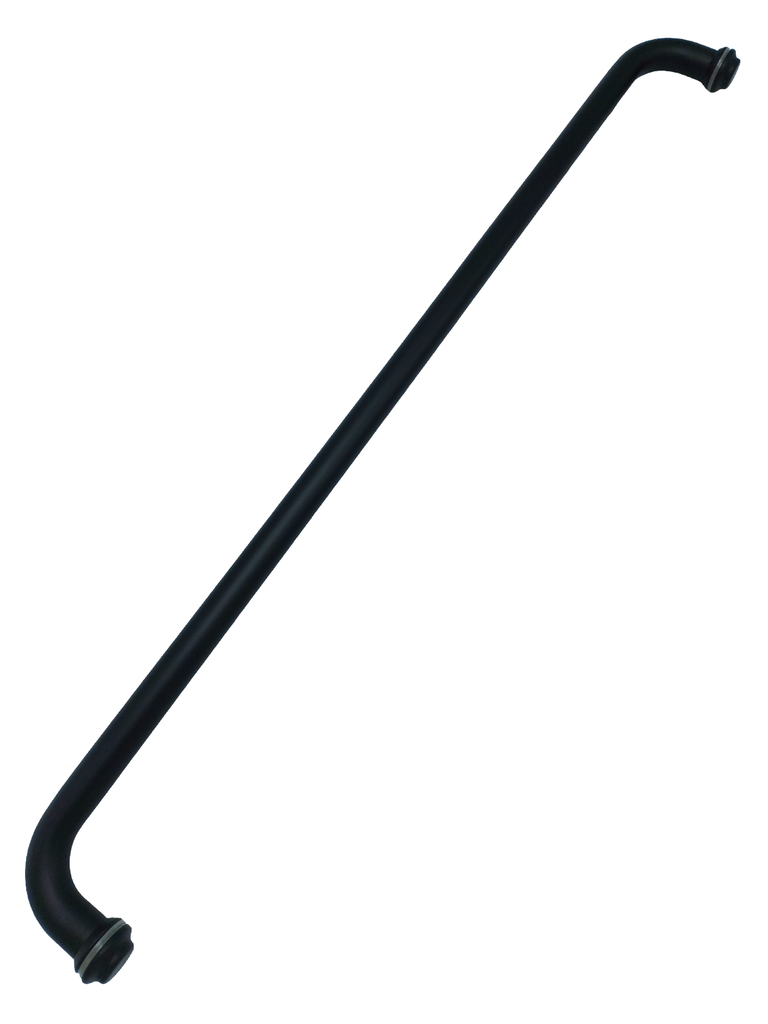 MD 617C-610 BLACK - Pull Handle / Towel Bar, ONE-SIDED  CC610x19x1.0