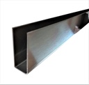 MD 9011 SSS - Profil U inox 38x15x38x1.0mm (sticla8-12mm) 300cm