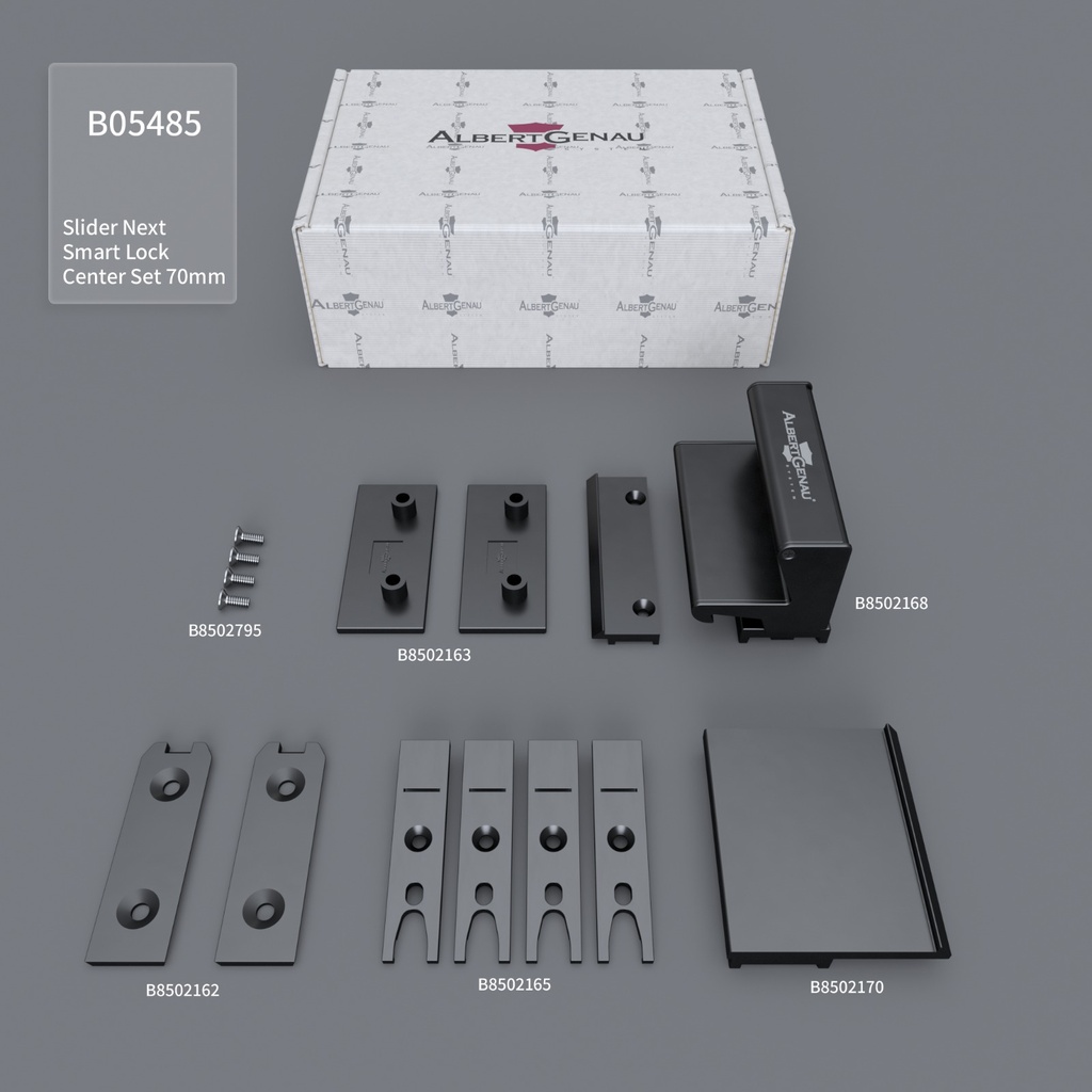 Set incuietoare Smart Lock de CENTRU Slider Next 70mm, detasabila