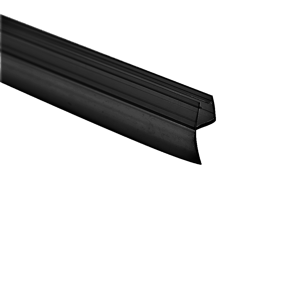 MD 204 B /10mm - PVC Seal-LIP LATERAL 180° (LEFT 10mm) h3000 BLACK