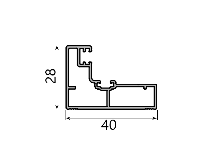 Md 28x40 profil lateral (vertical)  tango