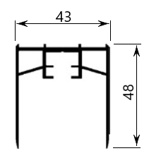 Md 48x43 profil ajustare inaltime  tango