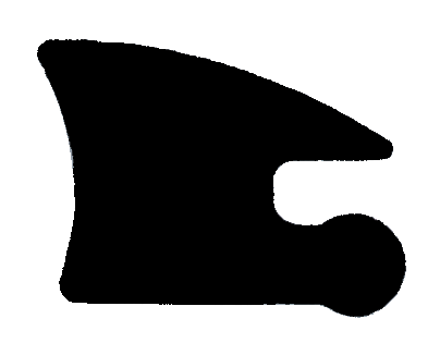 Garnitura exterioara 12mm pentru profil balustrada M50 (CNT-05KL)