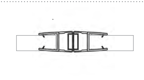 MD 211-8 - BLACK PVC Seal MAGNETIC  180° (GLASS8mm) 2.2m