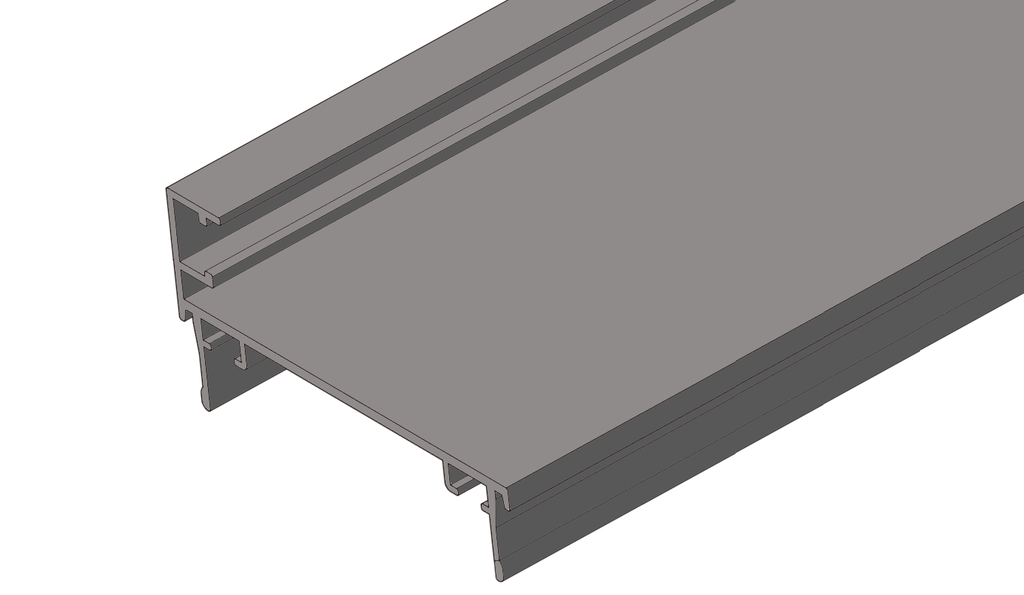 A372 OPK PS Capac decorativ pentru profil de perete pentru usa armonica