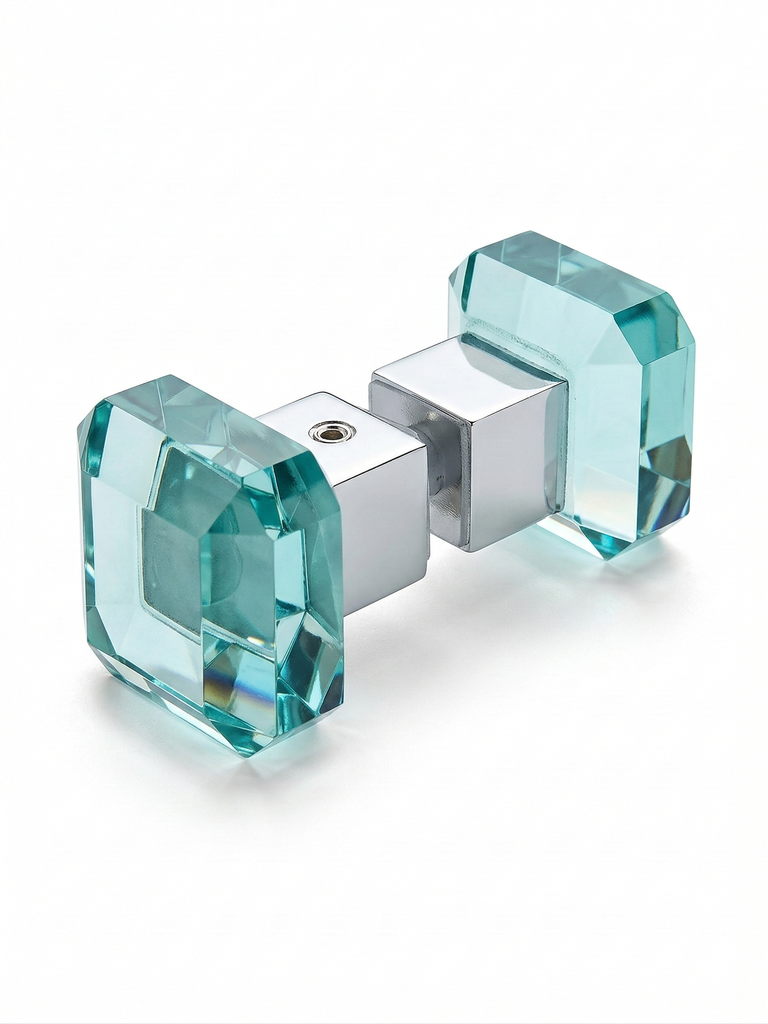 MD685 PSS - Buton Inox+Sticla 36x36mm