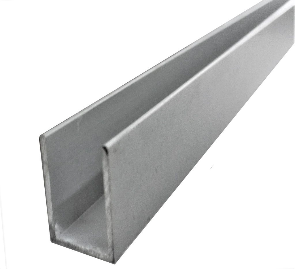 MD 12x18 mm - Profil U aluminiu (sticla 6-8mm)