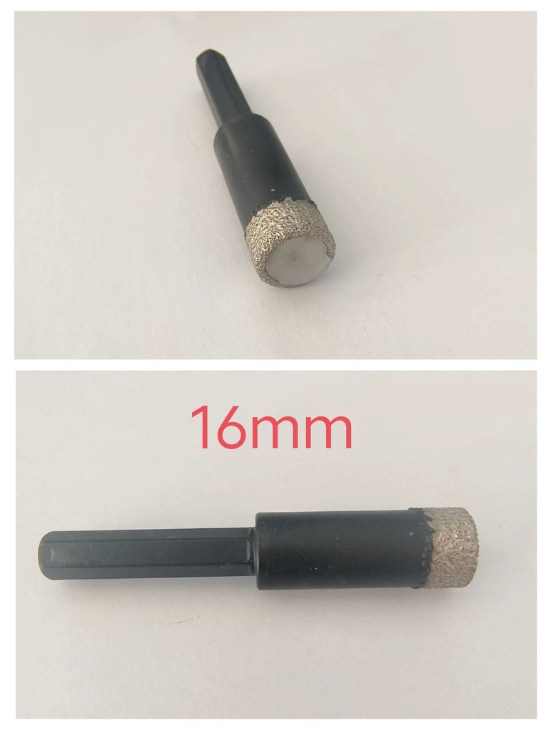 18mm Burghiu diamant USCAT, tija HEX,80mm lungime